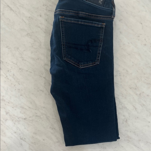 American Eagle Outfitters Dark Blue Skinny Jeans - Picture 1 of 4